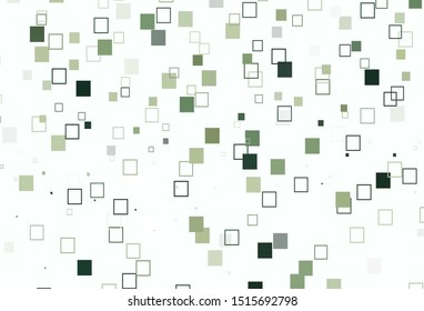 Light Green vector cover with polygonal style. Abstract gradient illustration with rectangles. Pattern for busines booklets, leaflets.