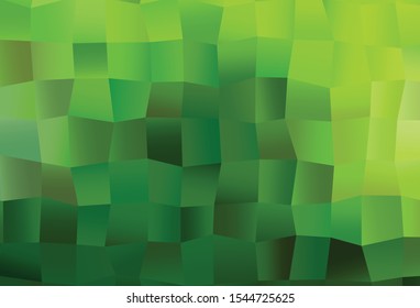 Light Green vector cover with polygonal style. Beautiful illustration with rectangles and squares. Pattern for websites, landing pages.