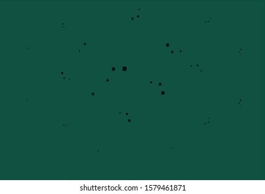 Light Green vector cover in polygonal style with circles. Circles, lines, rhombus with colorful gradient. Pattern can be used for websites.