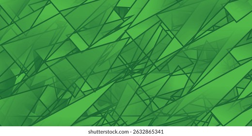 Cobertura vetorial em verde claro em estilo poligonal. Ilustração do gradiente abstrato com triângulos. Padrão para comerciais.