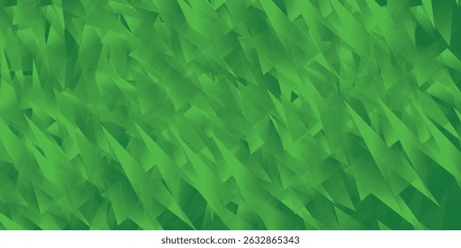 Hellgrüne Vektorabdeckung im polygonalen Stil. Abstrakte Farbverlaufsdarstellung mit Dreiecken. Muster für Werbung.