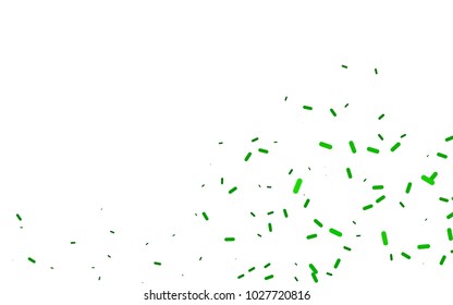 Light Green vector cover with rounded stripes. Shining colored illustration with rounded stripes. The pattern can be used for medical ad, booklets, leaflets