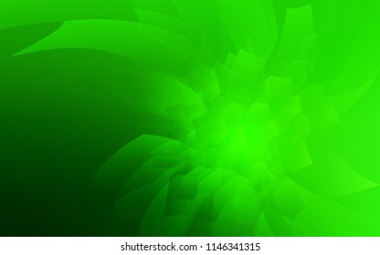 Light Green vector cover with set of hexagons. Illustration of colored hexagons on white surface. Pattern for ads, leaflets.