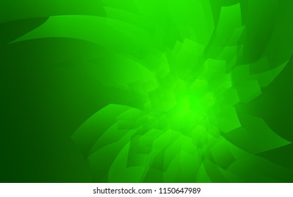 Light Green vector cover with set of hexagons. Illustration with set of colorful hexagons. Pattern can be used for landing pages.