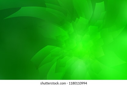 Light Green vector cover with set of hexagons. Abstract illustration with colorful hexagons. Pattern for texture of wallpapers.