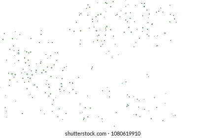 Light Green vector cover with small and big stars. Shining colored illustration with stars. The template can be used as a background.