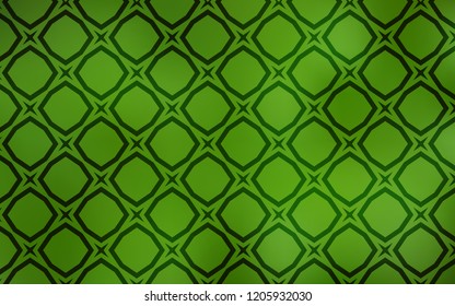 Light Green vector cover with small and big stars. Decorative illustration with stars on abstract template. Smart design for your business advert.