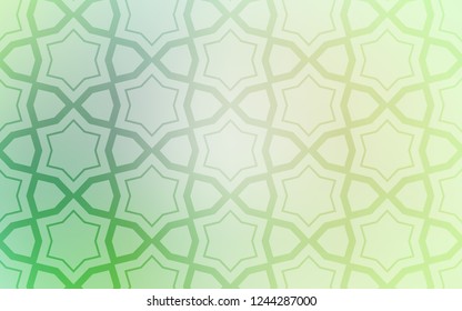 Light Green vector cover with small and big stars. Shining colored illustration with stars. Pattern for wrapping gifts.