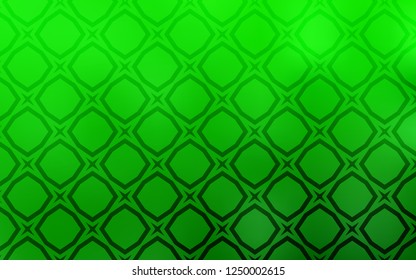Light Green vector cover with small and big stars. Glitter abstract illustration with colored stars. Best design for your ad, poster, banner.