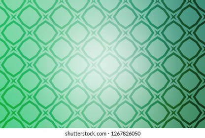 Light Green vector cover with small and big stars. Glitter abstract illustration with colored stars. Pattern for wrapping gifts.