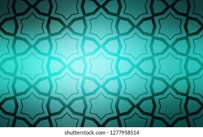 Light Green vector cover with small and big stars. Shining colored illustration with stars. Pattern for websites, landing pages.