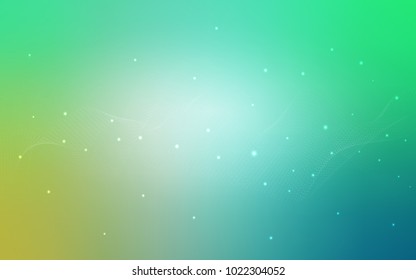 Light Green vector cover with spots. Blurred decorative design in abstract style with bubbles. Pattern can be used as texture of water, rain drops.