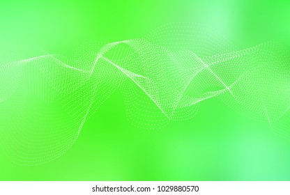 Light Green vector cover with spots. Glitter abstract illustration with blurred drops of rain. The pattern can be used for aqua ad, booklets.