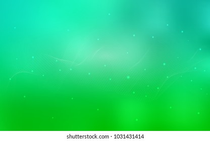 Light Green vector cover with spots. Abstract illustration with colored bubbles in nature style. New design for ad, poster, banner of your website.