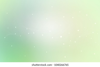 Light Green vector cover with spots. Abstract illustration with colored bubbles in nature style. Completely new template for your brand book.