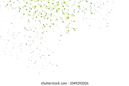 Light Green vector  cover with spots. Modern abstract illustration with colorful water drops. Completely new template for your brand book.