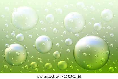 Light Green vector cover with spots. Blurred decorative design in abstract style with bubbles. The pattern can be used for aqua ad, booklets.