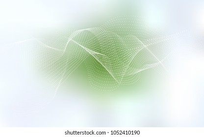 Light Green vector cover with spots. Illustration with set of shining colorful abstract circles. Pattern can be used as texture of water, rain drops.