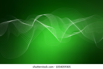 Light Green vector cover with spots. Illustration with set of shining colorful abstract circles. Completely new template for your brand book.
