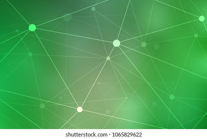 Light Green vector cover with spots, lines. Abstract illustration with colorful discs and triangles. Pattern can be used as texture of wallpapers.