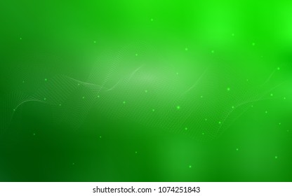 Light Green vector cover with spots. Glitter abstract illustration with blurred drops of rain. Completely new template for your brand book.