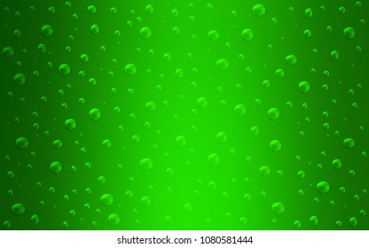 Light Green vector cover with spots. Illustration with set of shining colorful abstract circles. The pattern can be used for aqua ad, booklets.