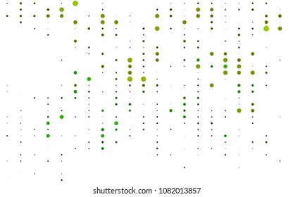 Light Green vector  cover with spots. Modern abstract illustration with colorful water drops. The pattern can be used for aqua ad, booklets.