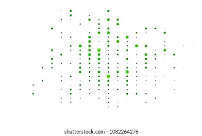 Light Green vector  cover with spots. Beautiful colored illustration with blurred circles in nature style. The pattern can be used for ads, leaflets of liquid.