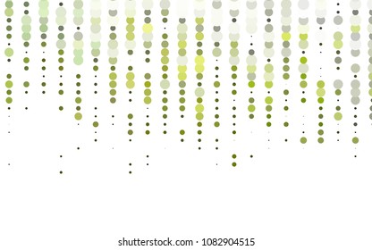 Light Green vector  cover with spots. Blurred bubbles on abstract background with colorful gradient. The pattern can be used for beautiful websites.