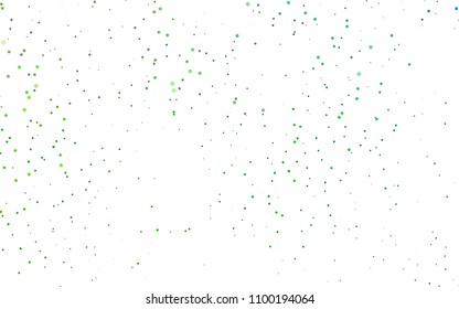 Light Green vector  cover with spots. Glitter abstract illustration with blurred drops of rain. Beautiful design for your business natural advert.