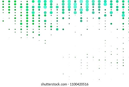 Light Green vector  cover with spots. Beautiful colored illustration with blurred circles in nature style. The pattern can be used for beautiful websites.