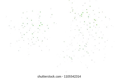 Light Green vector  cover with spots. Glitter abstract illustration with blurred drops of rain. The pattern can be used for beautiful websites.