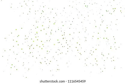 Light Green vector  cover with spots. Blurred bubbles on abstract background with colorful gradient. The pattern can be used for aqua ad, booklets.