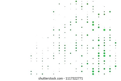 Light Green vector  cover with spots. Blurred decorative design in abstract style with bubbles. The pattern can be used for ads, leaflets of liquid.