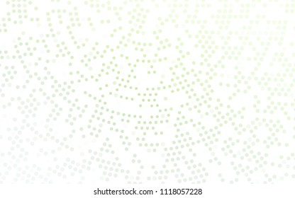 Light Green vector  cover with spots. Abstract illustration with colored bubbles in nature style. The pattern can be used for beautiful websites.