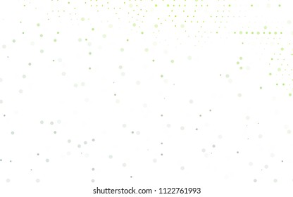 Light Green vector  cover with spots. Blurred decorative design in abstract style with bubbles. Completely new template for your brand book.
