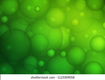 Light Green vector cover with spots. Glitter abstract illustration with blurred drops of rain. Completely new template for your brand book.