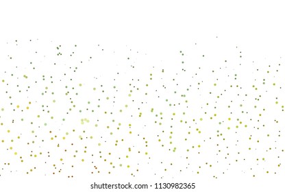 Light Green vector  cover with spots. Blurred bubbles on abstract background with colorful gradient. Beautiful design for your business natural advert.