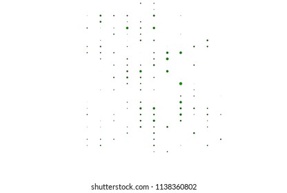 Light Green vector  cover with spots. Blurred bubbles on abstract background with colorful gradient. The pattern can be used for aqua ad, booklets.