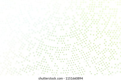 Light Green vector  cover with spots. Glitter abstract illustration with blurred drops of rain. Completely new template for your brand book.