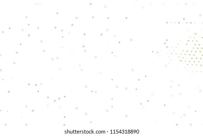Light Green vector  cover with spots. Illustration with set of shining colorful abstract circles. New design for ad, poster, banner of your website.