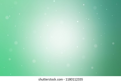 Light Green vector cover with spots. Blurred decorative design in abstract style with bubbles. New design for ad, poster, banner of your website.