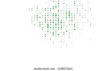 Light Green vector cover with spots. Blurred decorative design in abstract style with bubbles. Pattern for beautiful websites.