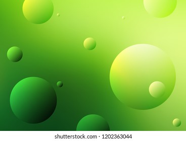 Light Green vector cover with spots. Glitter abstract illustration with blurred drops of rain. The pattern can be used for ads, leaflets of liquid.