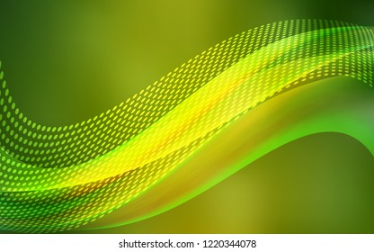 Light Green vector cover with spots, lines. Abstract illustration with colorful discs and triangles. Pattern for textures of wallpapers.