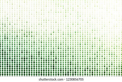 Light Green vector cover with spots. Glitter abstract illustration with blurred drops of rain. Pattern for ads, booklets.