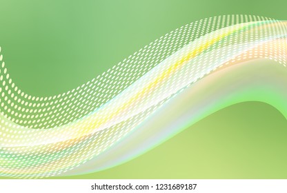 Light Green vector cover with spots, lines. Decorative design in abstract style with triangle structure. Pattern for beautiful websites.