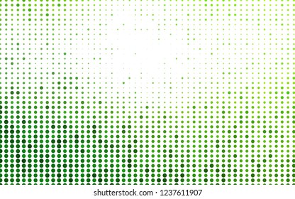 Light Green vector cover with spots. Glitter abstract illustration with blurred drops of rain. Design for business adverts.