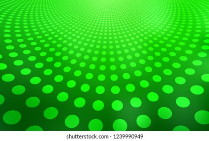 Light Green vector cover with spots. Illustration with set of shining colorful abstract circles. Completely new template for your brand book.