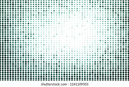 Light Green vector cover with spots. Illustration with set of shining colorful abstract circles. Design for business adverts.